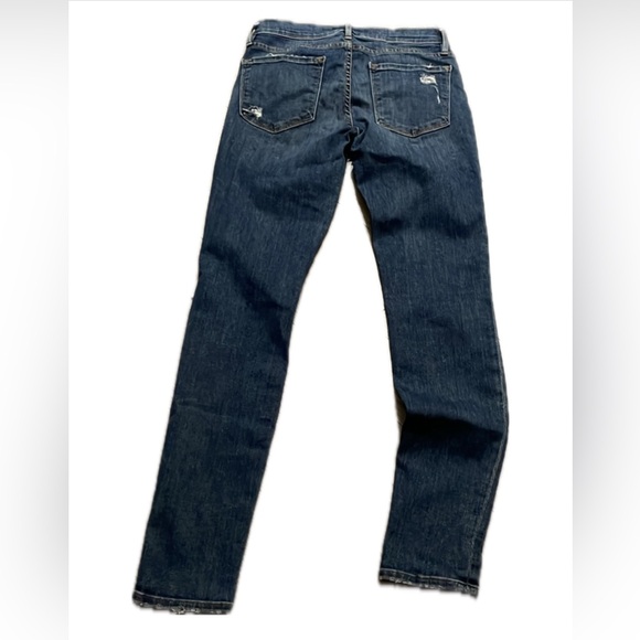 Frame Denim  Le Skinny de Jeanne ripped mid Wash jeans . - Picture 2 of 8